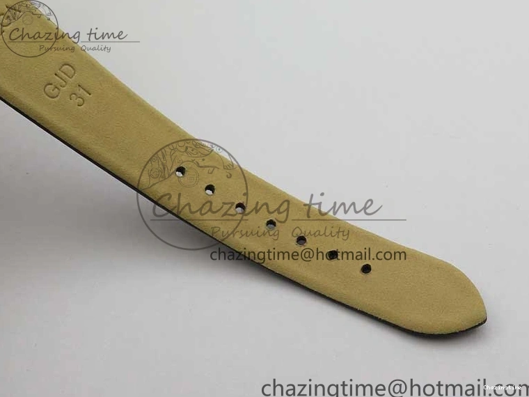 0410 StreetReady Ladies’ De Ville Trésor Diamond SS 3AF 1:1 Best Edition White MOP Dial RG Markers On Black Fabric strap Swiss Quartz 7884